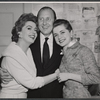 Jayne Meadows, Frederick Brisson and Dolores Hart during production of stage drama The Pleasure of His Company