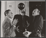Jack Gilford, Lionel Stander and Frederic Warriner in the Off-Broadway stage production The Policeman