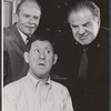 Leon Janney, Jack Gilford and Lionel Stander in the Off-Broadway production The Policeman