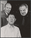 Leon Janney, Jack Gilford and Lionel Stander in the Off-Broadway stage production The Policeman