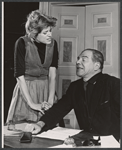 Marcie Hubert and Lionel Stander in the Off-Broadway production The Policeman