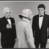 Roy Poole, Donald Pleasence and Charles Gray in the stage production Poor Bitos