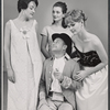 Jane Lowry, Donald Pleasence, Diana Muldaur and Nancy Reardon in the stage production Poor Bitos