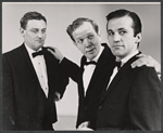 Charles Gray, Roy Poole and unidentified in the stage production Poor Bitos