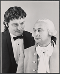 Charles Gray and Donald Pleasence in the stage production Poor Bitos