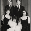 William Hickey, Harold Lang, Carmen Alvarez, Kaye Ballard and Elmarie Wendel in the Off-Broadway revue The Decline and Fall of the Entire World as Seen Through the Eyes of Cole Porter revisited