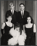 William Hickey, Harold Lang, Carmen Alvarez, Kaye Ballard and Elmarie Wendel in the Off-Broadway revue The Decline and Fall of the Entire World as Seen Through the Eyes of Cole Porter revisited