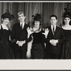 Elmarie Wendel, William Hickey, Kaye Ballard, Harold Lang and Carmen Alvarez in the Off-Broadway revue The Decline and Fall of the Entire World as Seen Through the Eyes of Cole Porter revisited