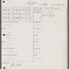 Stage manager's log
