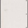 Stage manager's log