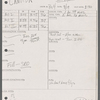 Stage manager's log