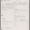 Stage manager's log