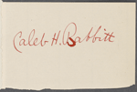 Babbitt, Mary on behalf of Caleb H. Babbitt, ALS to WW. Aug. 18, 1863.