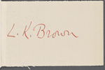 Brown, Lewis K., ALS to WW. Aug. 10, 1863.