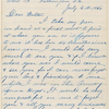 Brown, Lewis K., ALS to WW. Jul. 6, 1863.