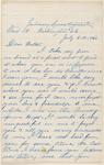 Brown, Lewis K., ALS to WW. Jul. 6, 1863.