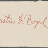 Boyd, Justus F., ALS to WW. May 14, 1863.
