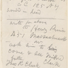 Memo about Milford Clark, wounded soldier, and letter to write on his behalf.
