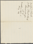 Memo about Milford Clark, wounded soldier, and letter to write on his behalf.