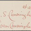 Cunningham, Helen S., ALS to Oscar Cunningham. May 15, 1864.