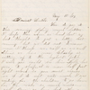 Cunningham, Helen S., ALS to Oscar Cunningham. May 15, 1864.