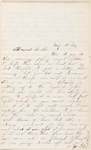 Cunningham, Helen S., ALS to Oscar Cunningham. May 15, 1864.