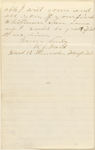 Ward, W. J., ALS to Oscar Cunningham. May 17, 1864.