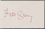 Gray, Fred, ALS to WW. May 7, 1864.