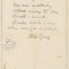 Gray, Fred, ALS to WW. May 7, 1864.