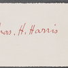 Harris, Charlie H., ALS to WW. May 30, 1864.