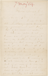 Livensparger, Isaac, ALS to WW. May 7, 1864.