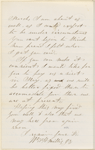 Millis, William H., Jr., ALS to WW. Feb. 16, 1874.