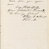 Millis, William H., Jr., ALS to WW. Jan. 12, 1865.