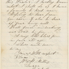 Millis, William H., Jr., ALS to WW. Sep. 27, 1875.