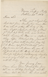 Mullery, William, ALS to WW. Oct. 21, 1864.