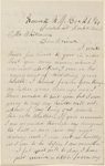 Mullery, Jesse, ALS to WW. Dec. 21, 1864.