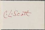 Scott, C. L., ALS to WW. Aug. 31, 1863.