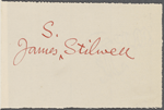 Stilwell, Julia, on behalf of James S. Stilwell, ALS to WW. Oct. 13, 1863.
