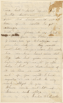 Stilwell, Julia, on behalf of James S. Stilwell, ALS to WW. Oct. 13, 1863.