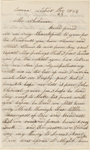 Stilwell, Margaret, on behalf of James S. Stilwell, ALS to WW. Oct. 25, 1863.