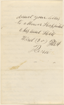 Stilwell, James S., ALS to WW. Jul. 5, 1864.