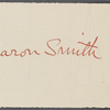 Smith, Aaron, ALS to WW. May 14, 1864. 	