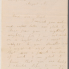 Winterstein, Manvill, ALS to WW. Aug. 5, [1875].