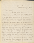 Wallace, William W., ALS to WW. Jul. 1, 1863.