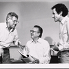 Jack Gilford, George C. Scott and director Arthur Penn in rehearsal for the stage production Sly Fox