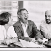 Gretchen Wyler, Jack Gilford and Hector Elizondo in rehearsal for the stage production Sly Fox