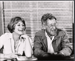 Gretchen Wyler and Jack Gilford in rehearsal for the stage production Sly Fox