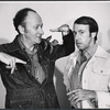 Lee Wallace and Gavin Reed in rehearsal for the stage production Some of My Best Friends