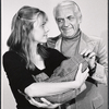 Trish Hawkins and Ted Knight in rehearsal for the stage production Some of My Best Friends