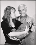 Trish Hawkins and Ted Knight in rehearsal for the stage production Some of My Best Friends